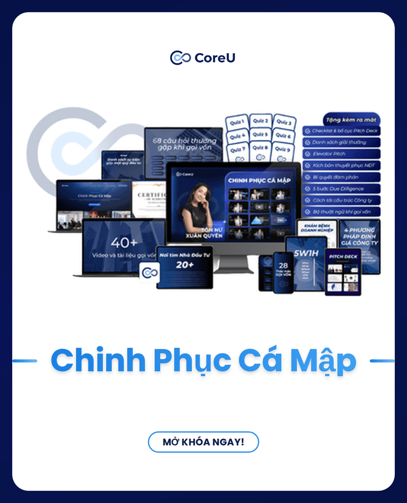 Ảnh bìa khoá Chinh Phục Cá Mập